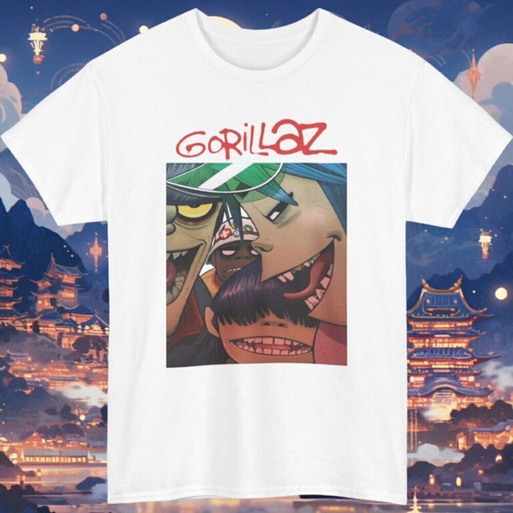 Gorillaz The Gang Is Back Retro Music Fan Collector Classic Graphic T-Shirt